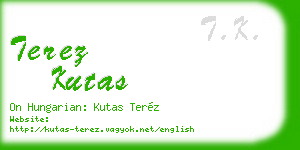 terez kutas business card